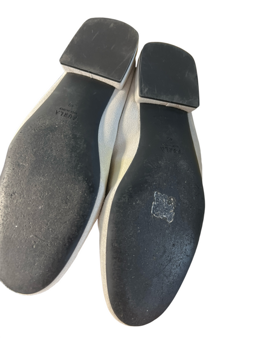 Furla Shoe Size 40 Gray Suede Almond Toe Gold Hardware Loafer Flat Shoes Gray / 40