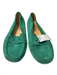 Tods Shoe Size 37 Green Suede Almond Toe Flat Loafer Shoes Green / 37