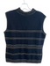 St John Size L Black No Fabric Tag Sleeveless Gold Accent Mock Neck Knit Top Black / L