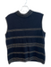 St John Size L Black No Fabric Tag Sleeveless Gold Accent Mock Neck Knit Top Black / L