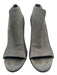 Vince Shoe Size 8.5 Gray Suede & Leather open toe Ankle High Back Zip Pumps Gray / 8.5