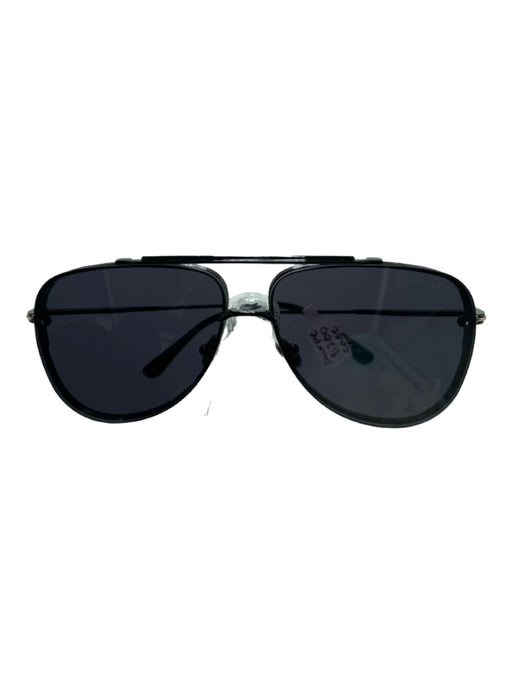 Tom Ford Black Metal Aviator Black Lens Sunglasses Black