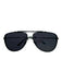 Tom Ford Black Metal Aviator Black Lens Sunglasses Black