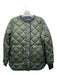 Theory Size P Olive Green & Black Quilted Zip Puffer Jacket Olive Green & Black / P