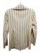 Tory Burch Size 4 Cream & Black Acetate & Cotton Vertical Pinstripe Jacket Cream & Black / 4