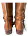 Tory Burch Shoe Size 8.5 Brown Pebbled Leather round toe Knee High Boots Brown / 8.5