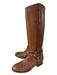 Tory Burch Shoe Size 8.5 Brown Pebbled Leather round toe Knee High Boots Brown / 8.5