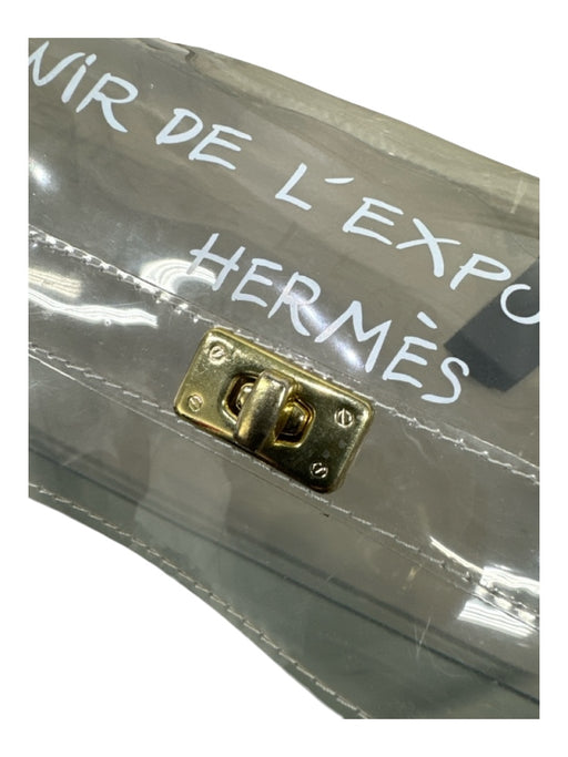 Hermes Clear Gold Hardware One Handle Bag Clear / M