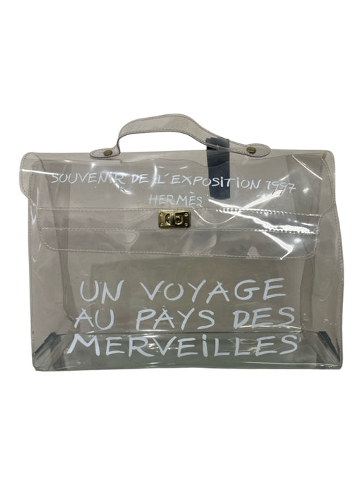 Hermes Clear Gold Hardware One Handle Bag Clear / M