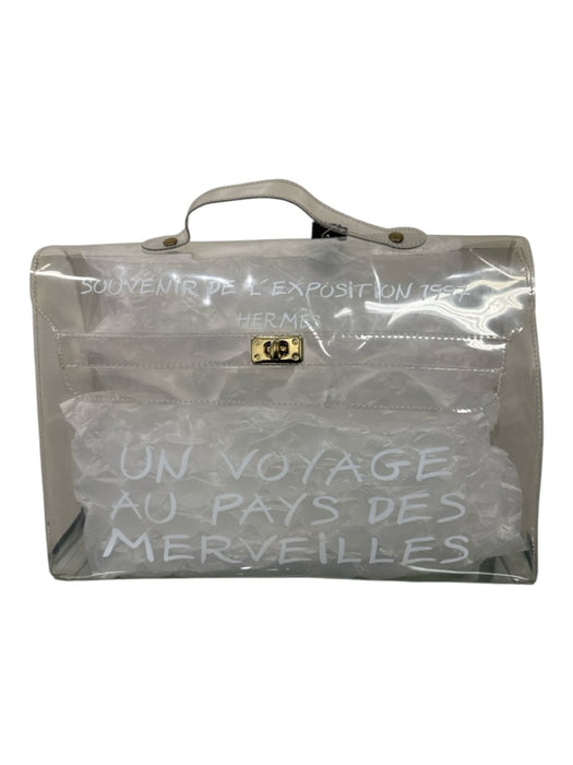 Hermes Clear Gold Hardware One Handle Bag Clear / M