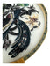 Christian Dior White, Gold & Brown Silk Wood Birds & Floral Embroidered Other White, Gold & Brown