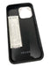 Prada Black Saffiano Leather Plastic Rectangle Logo iPhone Phone Case Black