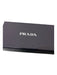 Prada Black Saffiano Leather Plastic Rectangle Logo iPhone Phone Case Black