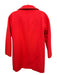 J. Crew Size 00 Red Wool Blend Full ZIp Side Pocket Knee length Coat Red / 00