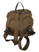 Prada Brown Nylon Leather trim Drawstring Closure Snap Closure Backpack Bag Brown / Medium