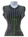 Gucci Size XS/S Black & Iridescent Viscose Blend Rhinestone Sleeveless Dress Black & Iridescent / XS/S