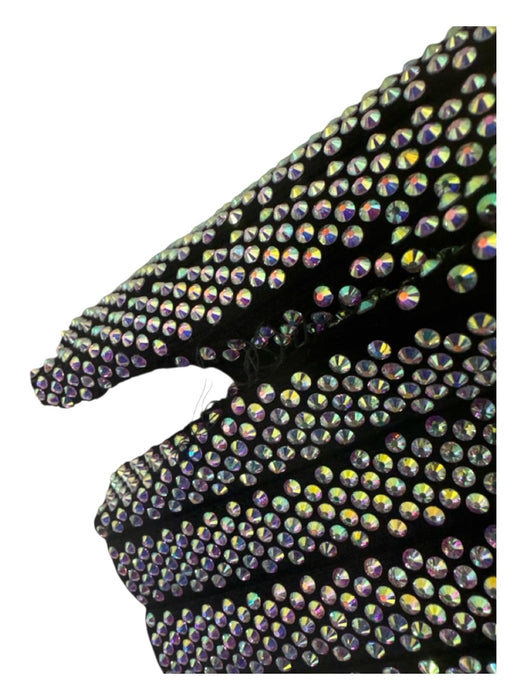 Gucci Size XS/S Black & Iridescent Viscose Blend Rhinestone Sleeveless Dress Black & Iridescent / XS/S
