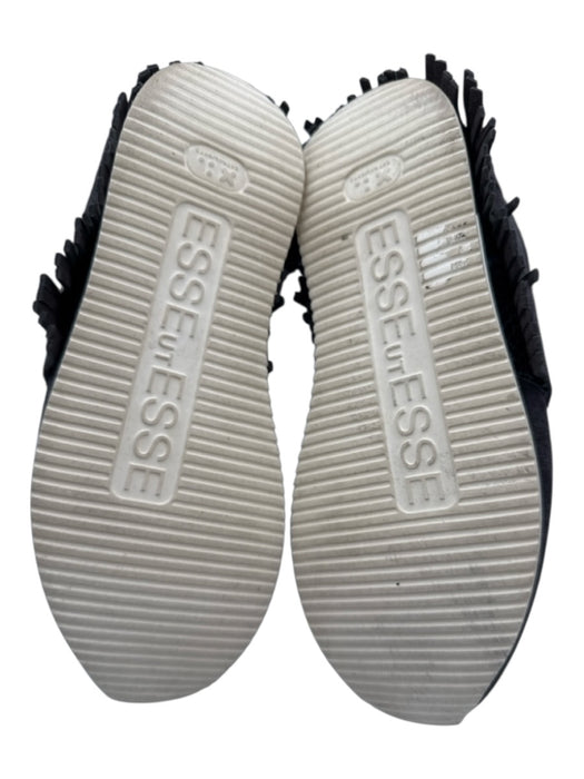 Esse Ut Esse Shoe Size 37 Charcoal Suede Fringe Metallic Detail Sneakers Charcoal / 37