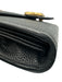 Gucci Black Leather Grained Gold Hardware Crossbody Chain Bag Black / XS