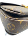 Louis Vuitton Brown Print Coated Canvas Monogram Leather Accents Crossbody Bag Brown Print / Small