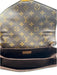 Louis Vuitton Brown Print Coated Canvas Monogram Leather Accents Crossbody Bag Brown Print / Small