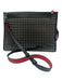 Christian Louboutin Black Leather Silver Hardware Crossbody Spikes Bag Black / Small