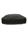 Chanel Black, Beige & Blue Canvas Leather Clover Vintage Bag Black, Beige & Blue / Large