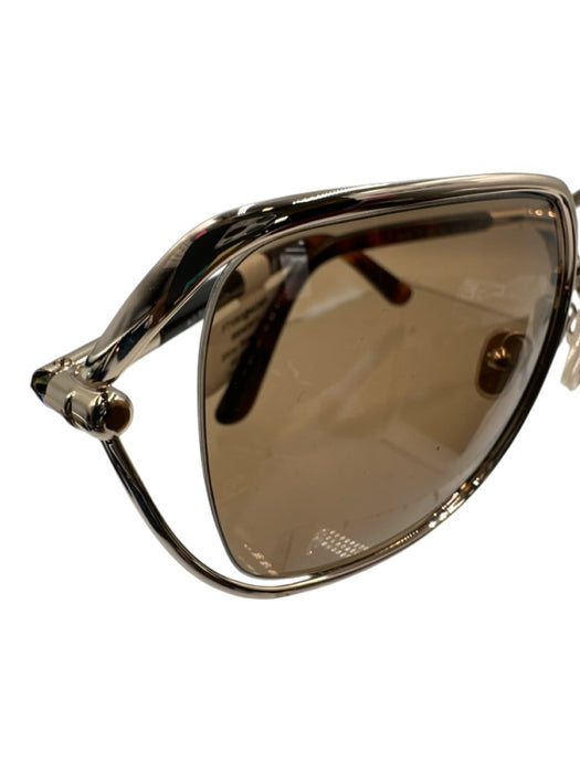 Tom Ford Gold & Brown Metal Gradient Oversize Gold Hardware Case Inc. Sunglasses Gold & Brown