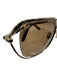 Tom Ford Gold & Brown Metal Gradient Oversize Gold Hardware Case Inc. Sunglasses Gold & Brown