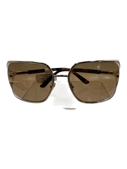 Tom Ford Gold & Brown Metal Gradient Oversize Gold Hardware Case Inc. Sunglasses Gold & Brown