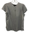 Theory Size Small Gray Silk Flutter Cap sleeve Button Down Blouse Top Gray / Small