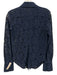Generation Love Size XS Navy Cotton Blend Button Down Collared Lace Top Navy / XS