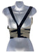 Chanel Size 36 Gray & Navy Silk Abstract Sheer Vintage Scarf Included Skirt Set Gray & Navy / 36