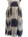 Chanel Size 36 Gray & Navy Silk Abstract Sheer Vintage Scarf Included Skirt Set Gray & Navy / 36