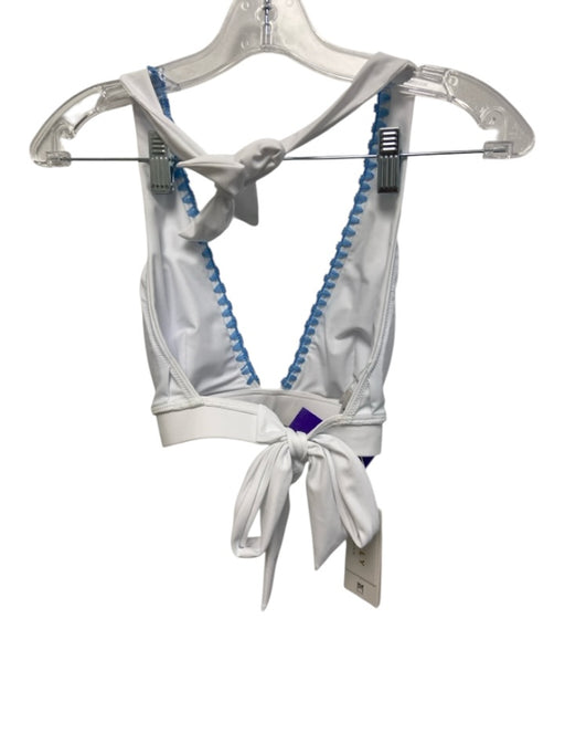 Milly Size Medium White Polyamide Blend Blue Stich 2 Piece Set Bikini Swimsuit White / Medium