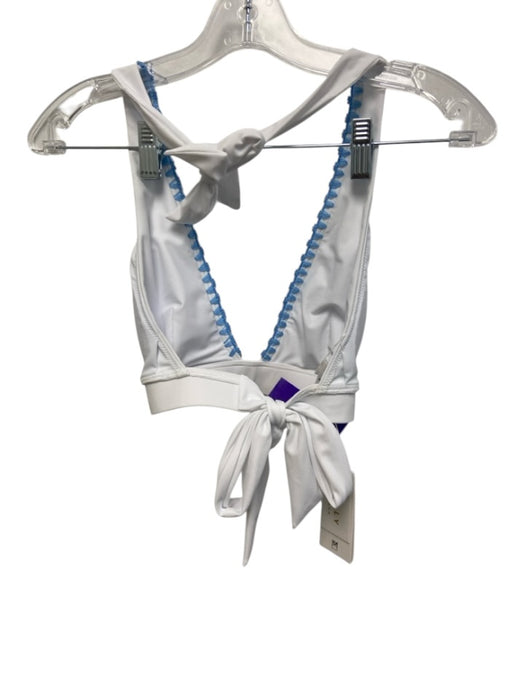 Milly Size Medium White Polyamide Blend Blue Stich 2 Piece Set Bikini Swimsuit White / Medium
