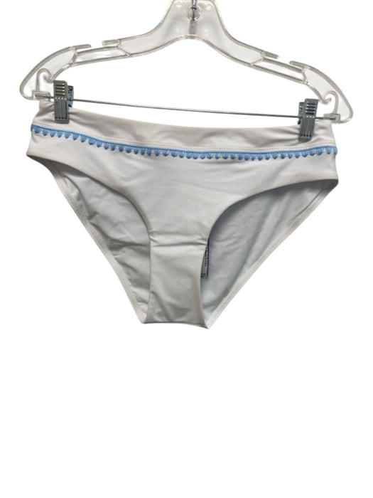 Milly Size Medium White Polyamide Blend Blue Stich 2 Piece Set Bikini Swimsuit White / Medium