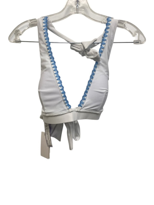Milly Size Medium White Polyamide Blend Blue Stich 2 Piece Set Bikini Swimsuit White / Medium