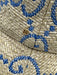 Gucci Tan & blue Straw Monogram Raffia Bucket Hat Tan & blue / Small