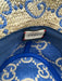 Gucci Tan & blue Straw Monogram Raffia Bucket Hat Tan & blue / Small