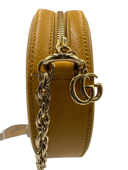 Gucci Yellow & Multi Coated Canvas & Leather Floral Monogram Crossbody Bag Yellow & Multi / XS