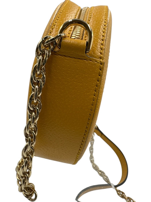 Gucci Yellow & Multi Coated Canvas & Leather Floral Monogram Crossbody Bag Yellow & Multi / XS