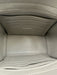 Saint Laurent Gray Leather Logo Silver Hardware Crossbody Bag Gray / Mini