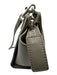 Saint Laurent Gray Leather Logo Silver Hardware Crossbody Bag Gray / Mini