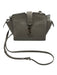 Saint Laurent Gray Leather Logo Silver Hardware Crossbody Bag Gray / Mini