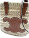 Celine Natural Straw Leather straps Basket Logo Bag Natural / S/M