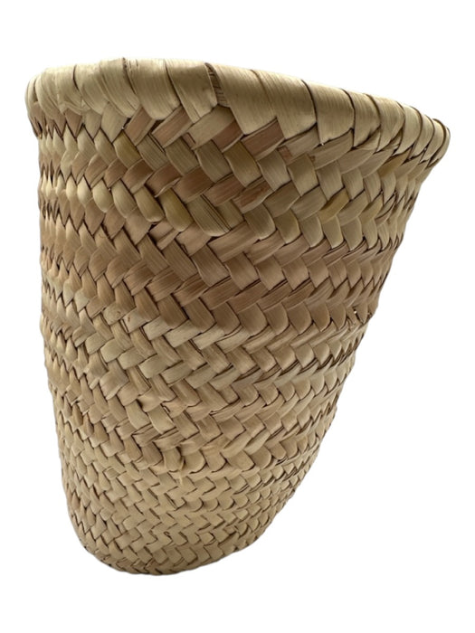 Celine Natural Straw Leather straps Basket Logo Bag Natural / S/M