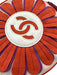 Chanel Orange & Purple Canvas Suede Flower Logo Certified by Entrupy Bag Orange & Purple / XS