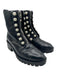 3.1 Phillip Lim Shoe Size 37 Black & White Leather Pearl Detail Zip Front Boots Black & White / 37