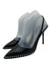 Alexander Wang Shoe Size 37.5 Black leather sole Studs Pointed Toe D'orsay Pumps Black / 37.5
